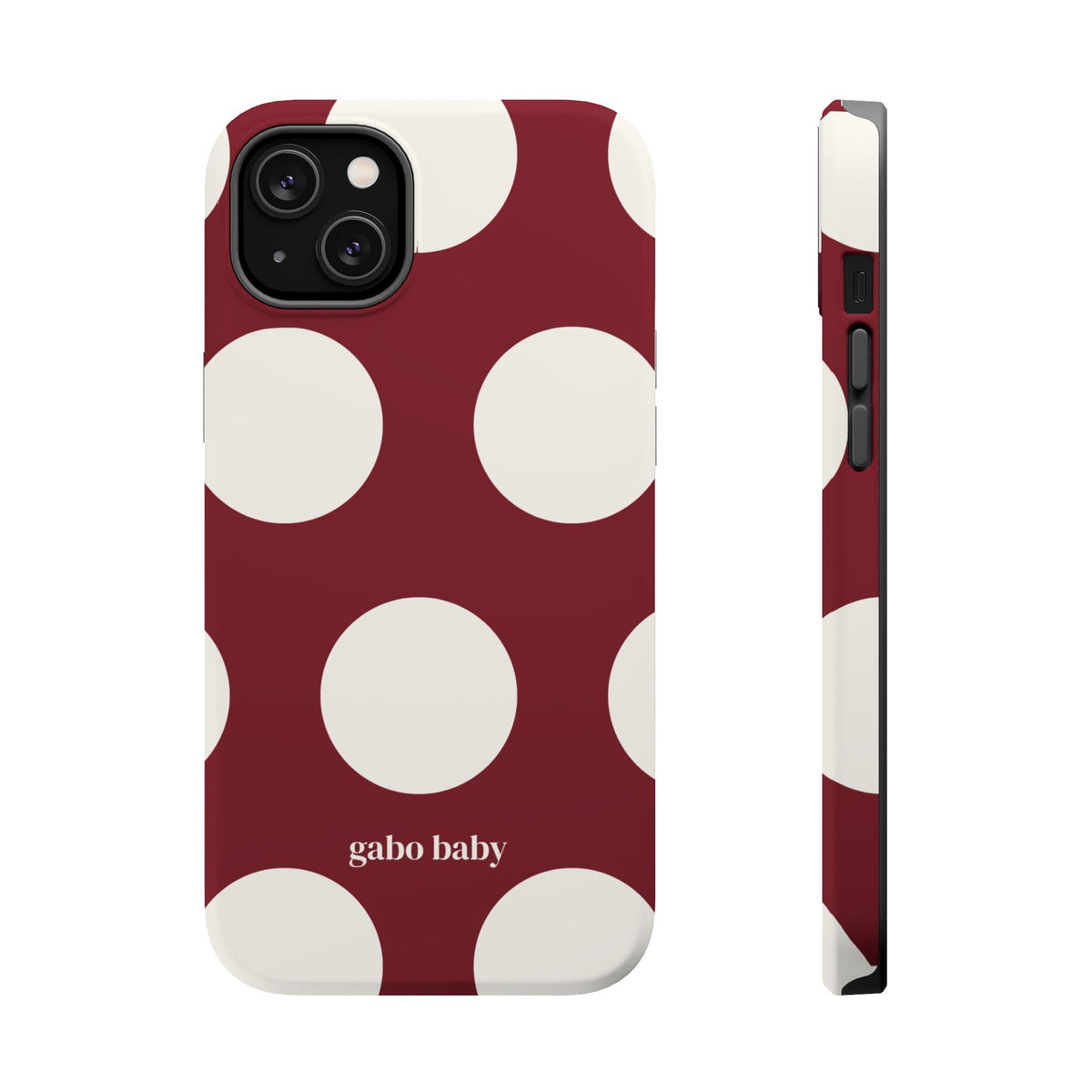 Baby Bordeaux I High-Contrast, Magnetic Impact-Resistant Cases