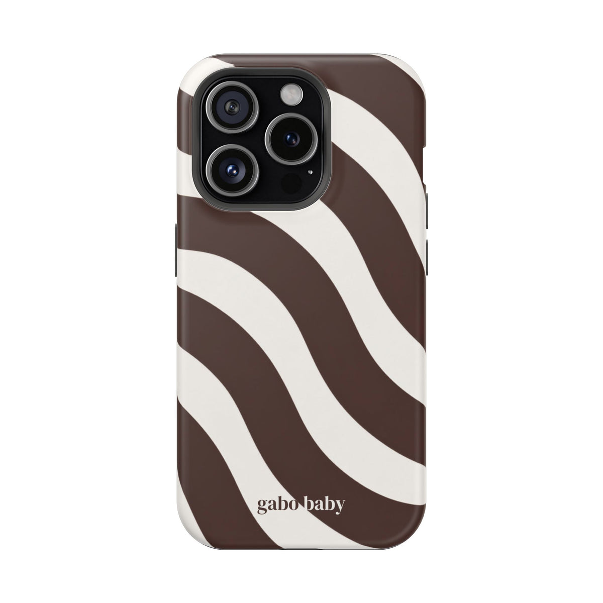 Espresso Waves I High-Contrast, Magnetic Impact-Resistant Cases
