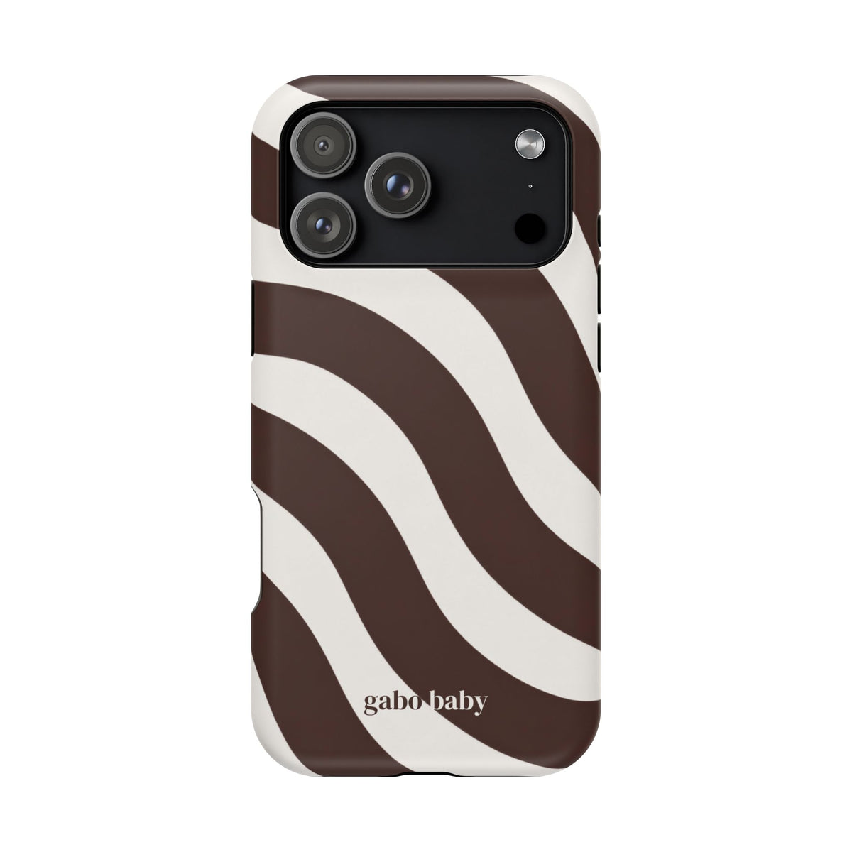 Espresso Waves I High-Contrast, Magnetic Impact-Resistant Cases
