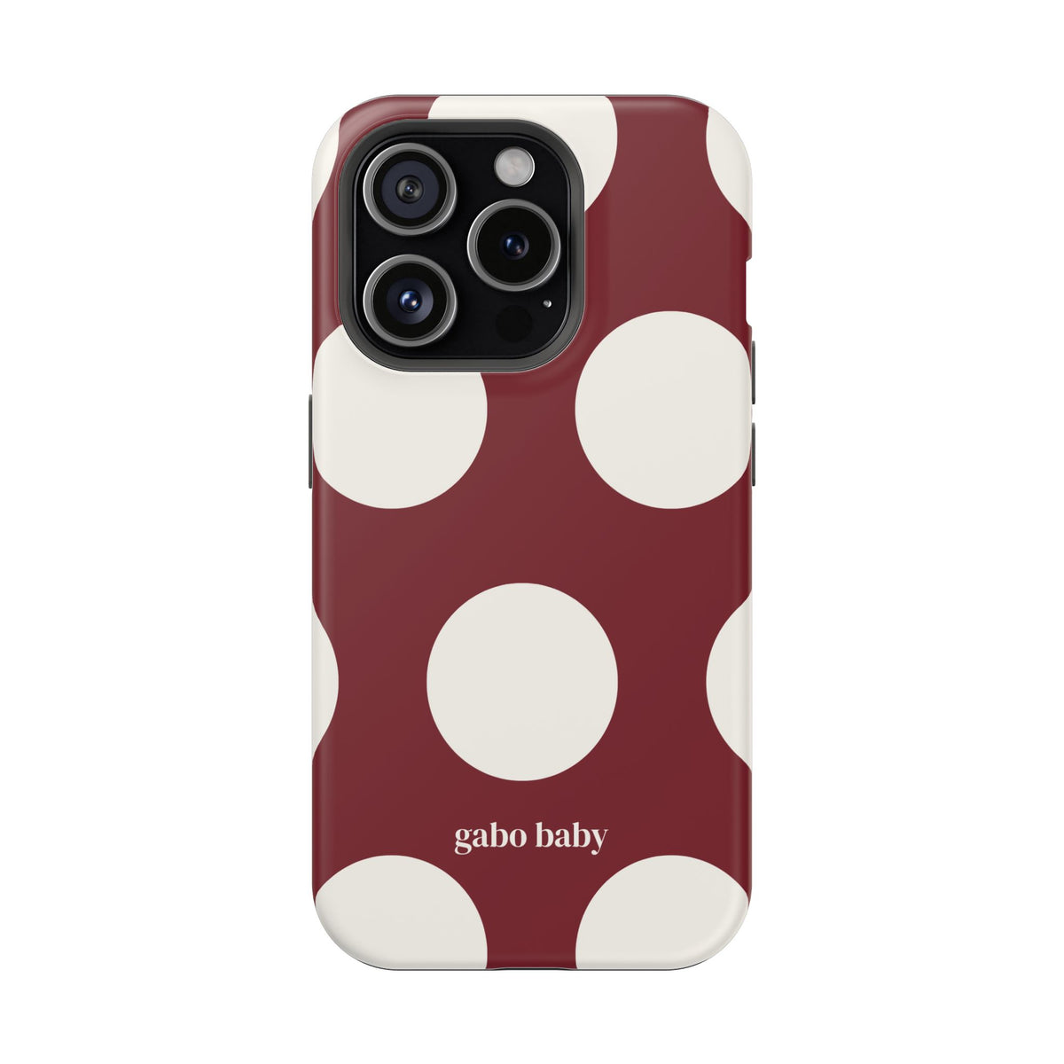 Baby Bordeaux I High-Contrast, Magnetic Impact-Resistant Cases