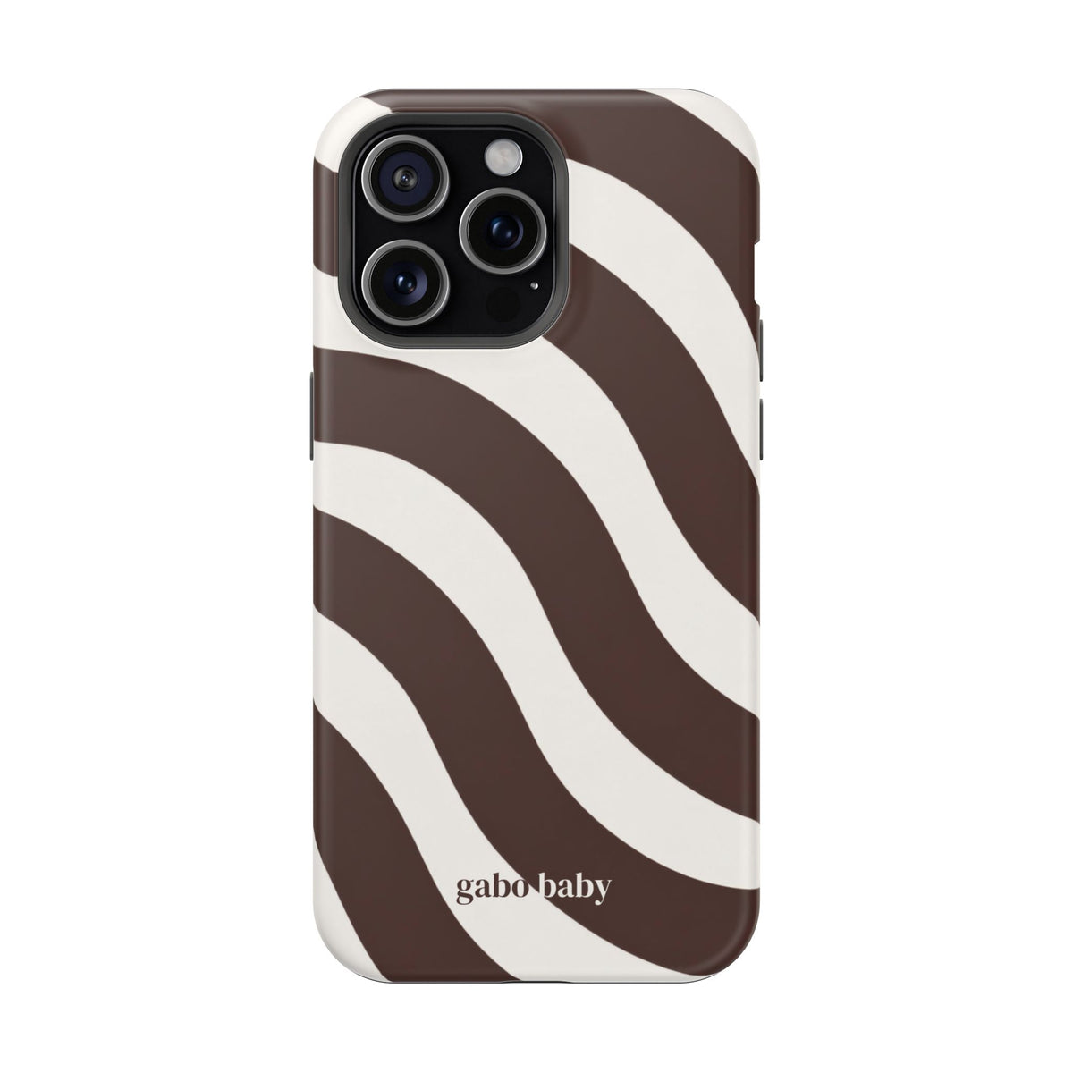 Espresso Waves I High-Contrast, Magnetic Impact-Resistant Cases