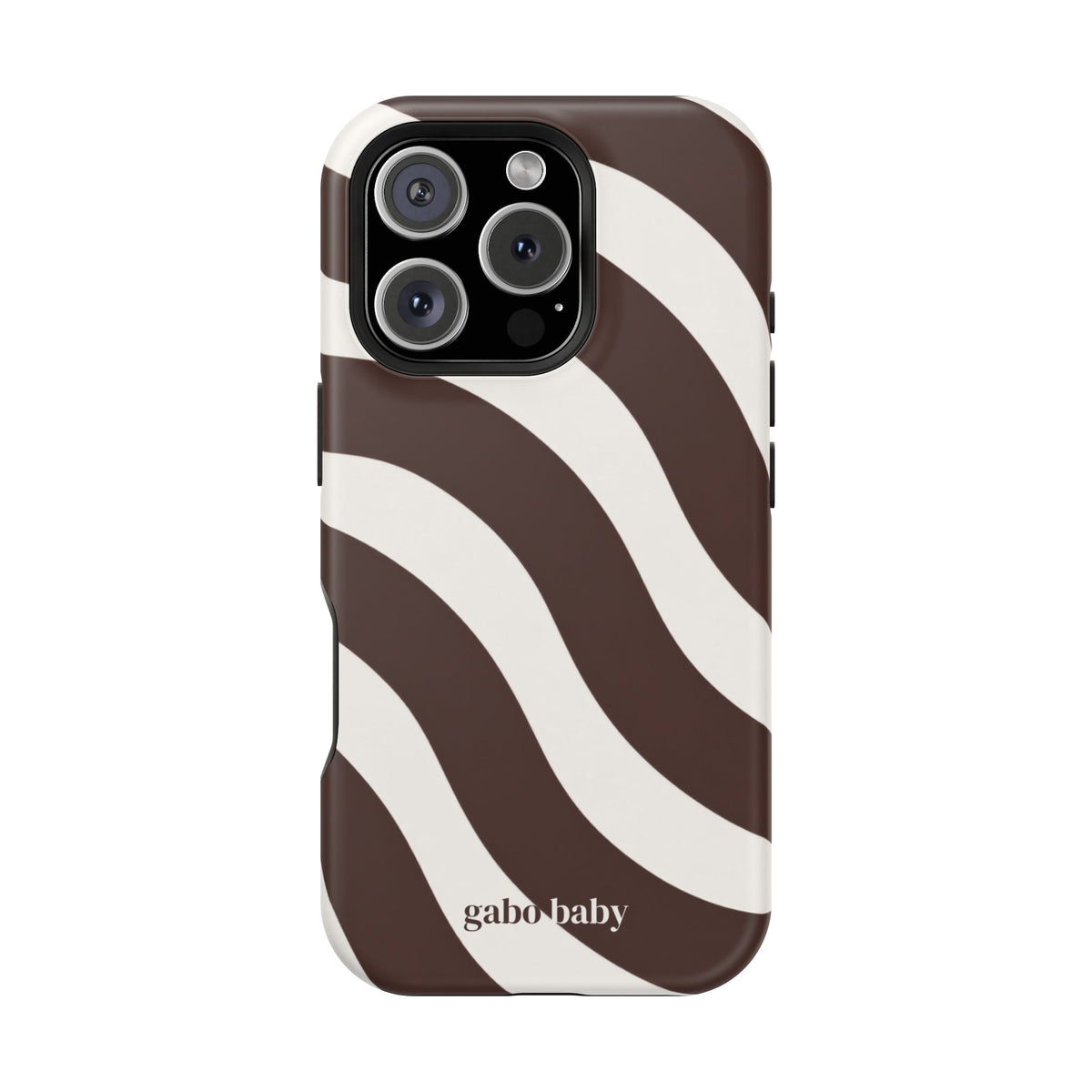 Espresso Waves I High-Contrast, Magnetic Impact-Resistant Cases