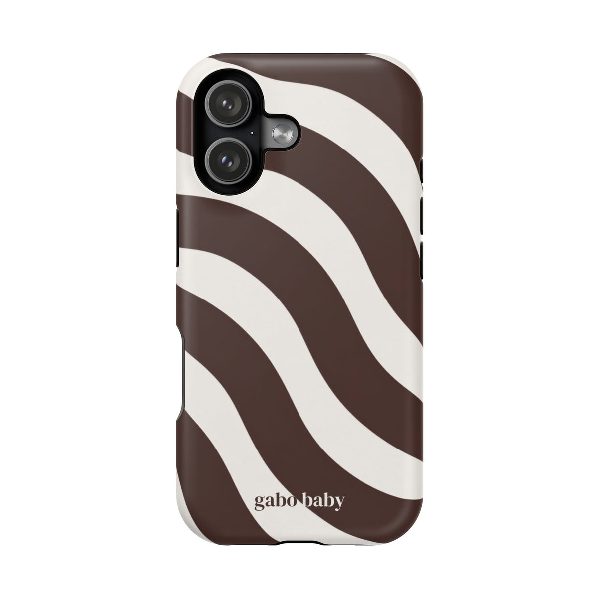 Espresso Waves I High-Contrast, Magnetic Impact-Resistant Cases