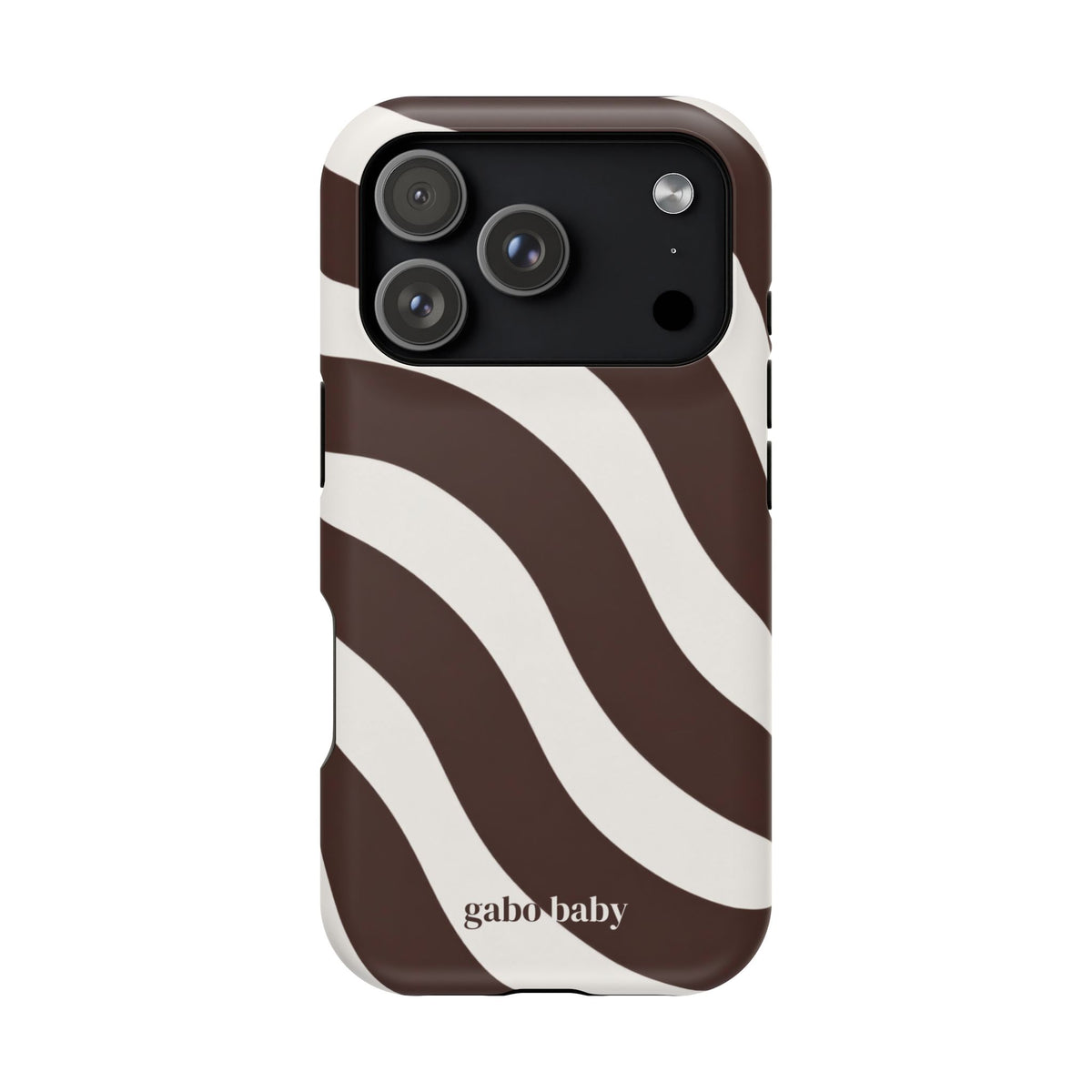 Espresso Waves I High-Contrast, Magnetic Impact-Resistant Cases