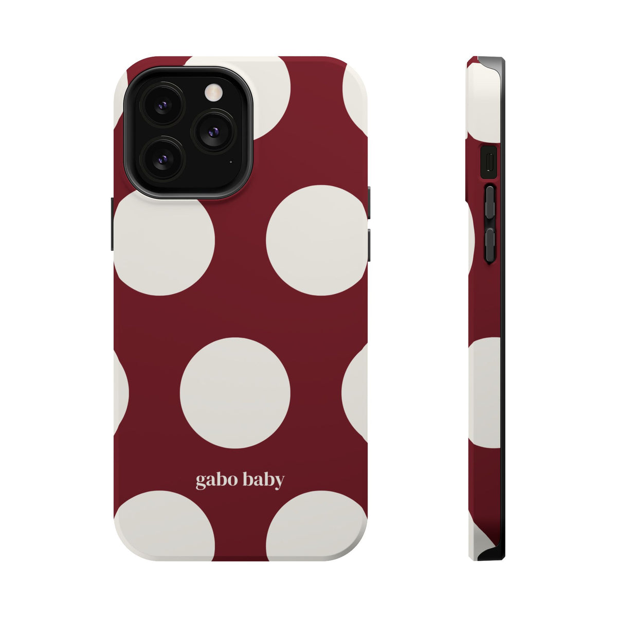 Baby Bordeaux I High-Contrast, Magnetic Impact-Resistant Cases
