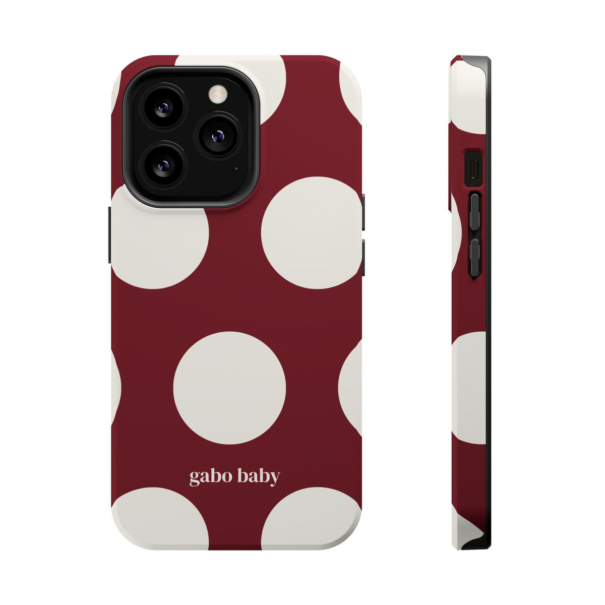 Baby Bordeaux I High-Contrast, Magnetic Impact-Resistant Cases