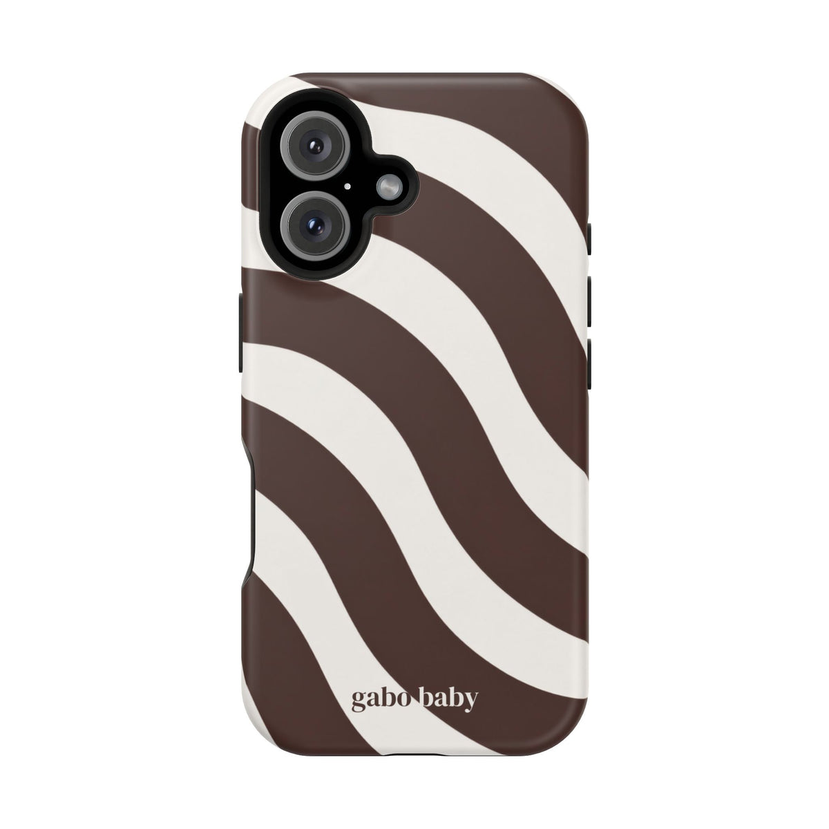 Espresso Waves I High-Contrast, Magnetic Impact-Resistant Cases