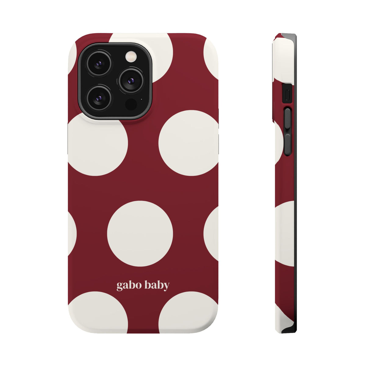 Baby Bordeaux I High-Contrast, Magnetic Impact-Resistant Cases