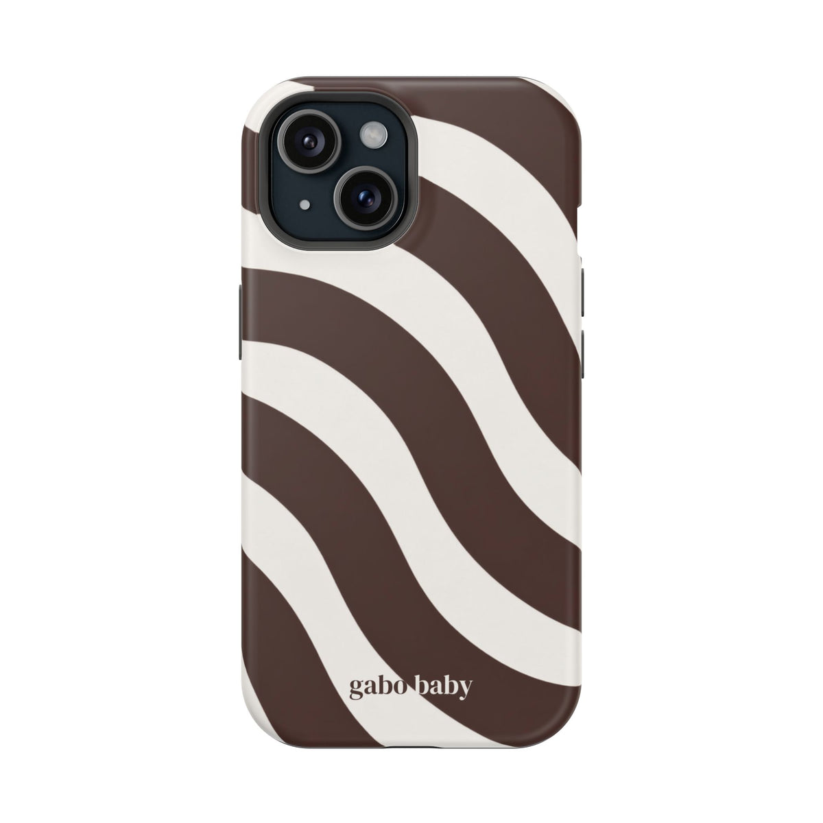 Espresso Waves I High-Contrast, Magnetic Impact-Resistant Cases