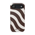 Espresso Waves I High-Contrast, Magnetic Impact-Resistant Cases