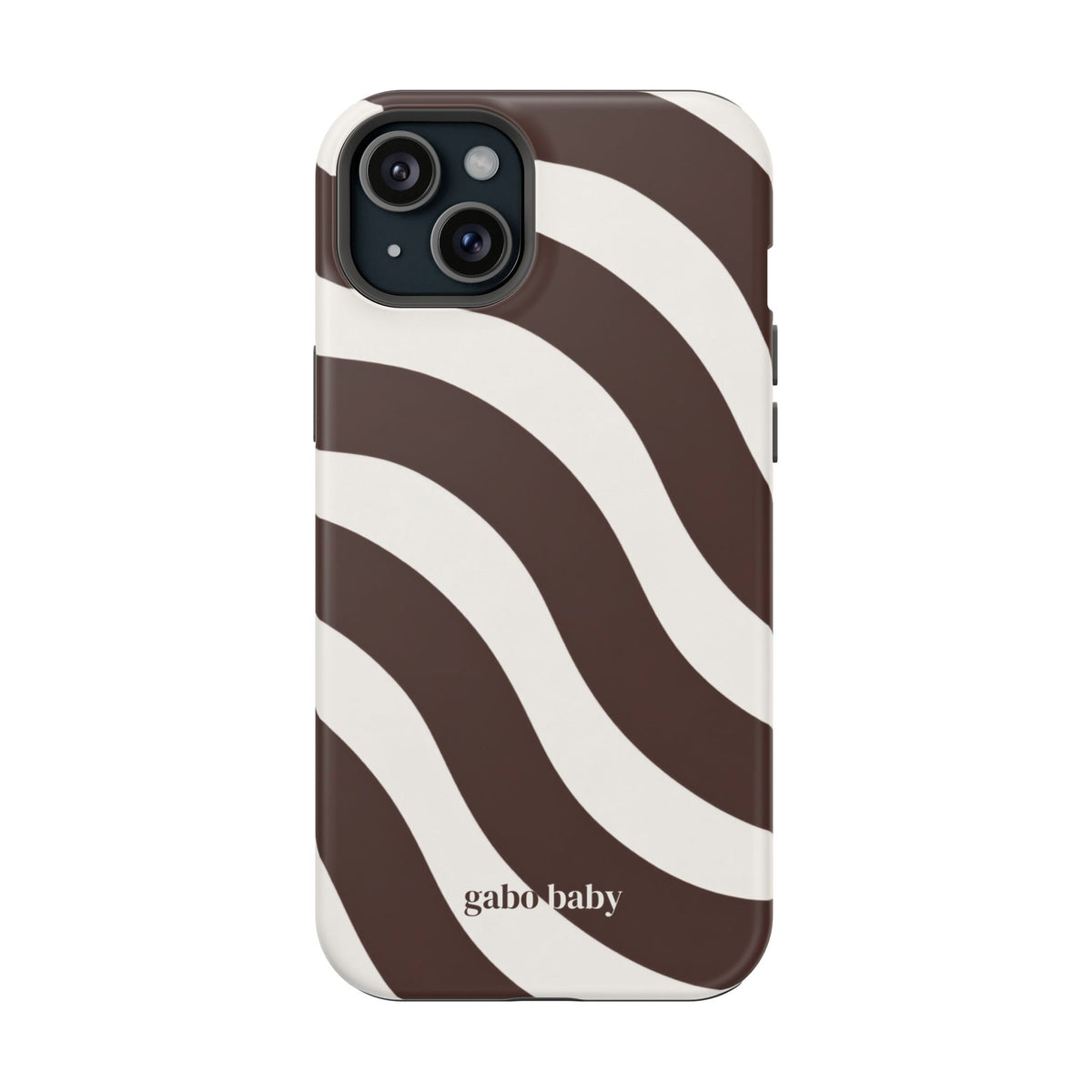 Espresso Waves I High-Contrast, Magnetic Impact-Resistant Cases