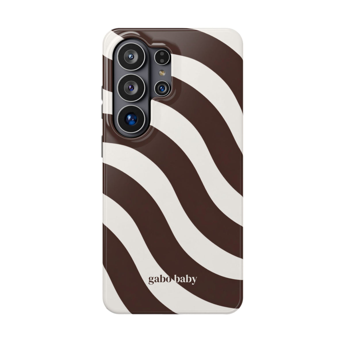 Espresso Waves I High-Contrast, Magnetic Impact-Resistant Cases