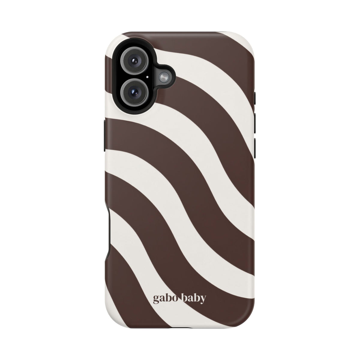 Espresso Waves I High-Contrast, Magnetic Impact-Resistant Cases